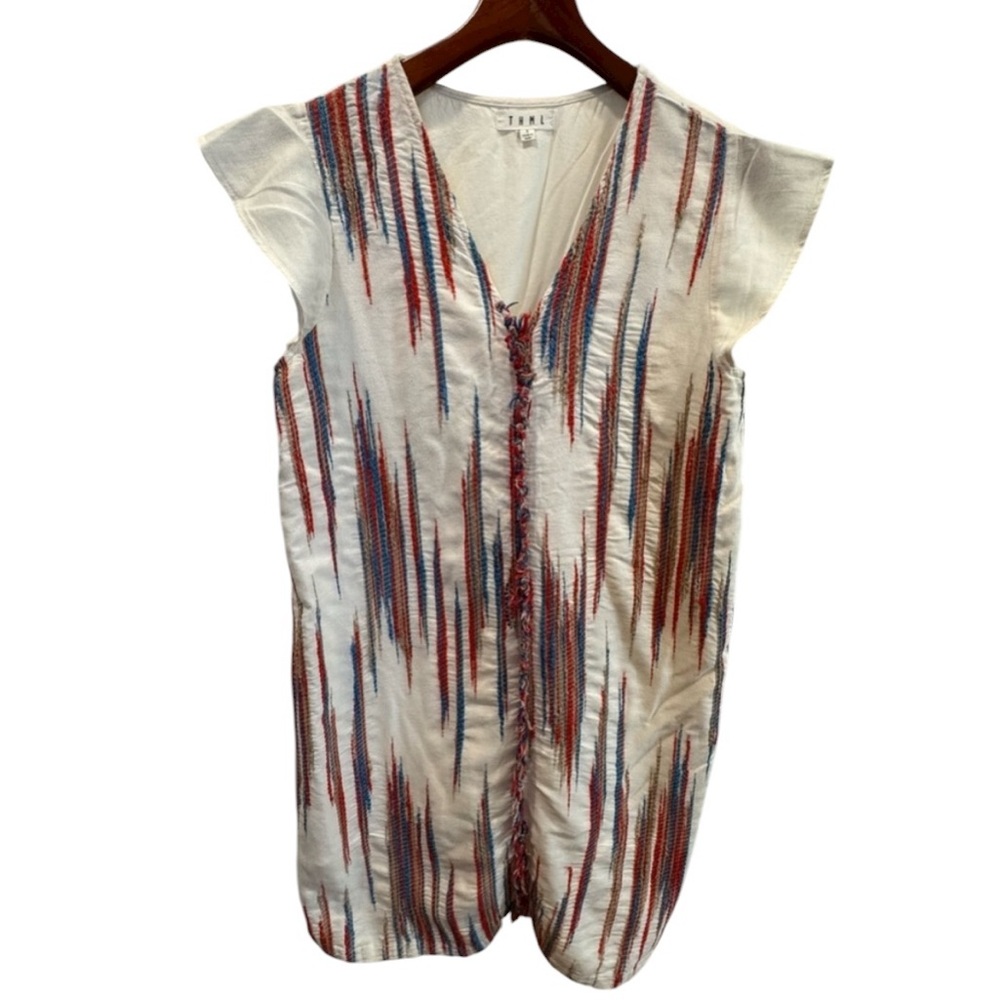 Anthropologie BOHO fringed THML dress size small